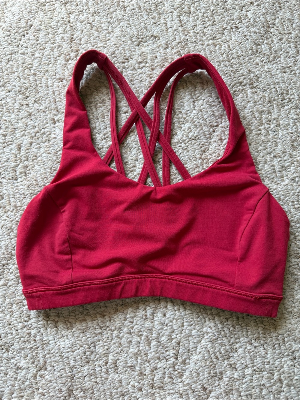 lululemon athletica Red Strappy Low-Impact Sports Bra
